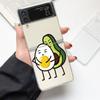 Cute Avocado Baby Yoga Fashion Phone Case For Samsung Galaxy Z Flip 3 4 5 6 7 Hard Folding Z Flip4 PC Cover Protector Gift