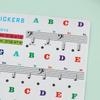 1 Set Beginner Letter Piano Sticker 88/61/54/49 Keys With Removable Colored Note Labels Piano Keyboard Stickers