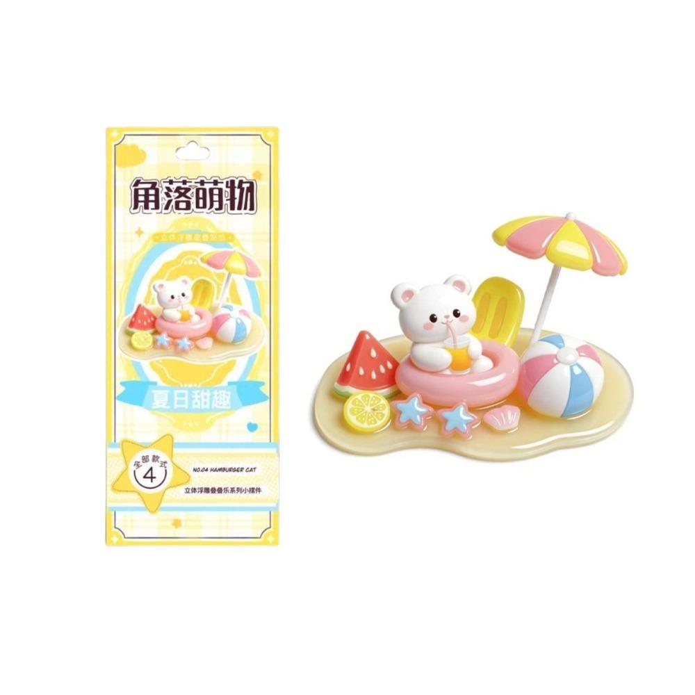 Cat 3D Crystal Stickers Bear Children s Stackable Stickers Embossed Stickers Stationery StyleE
