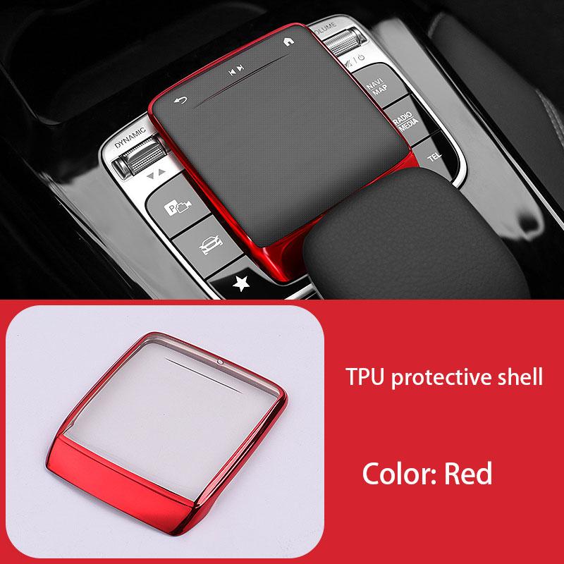 BKS2 For Mercedes Benz A B CLA GLE GLS GLB GLA Class W177 W247 C118 W167 X167 X247 H247 Car Center Console Mouse TPU Protector Cover