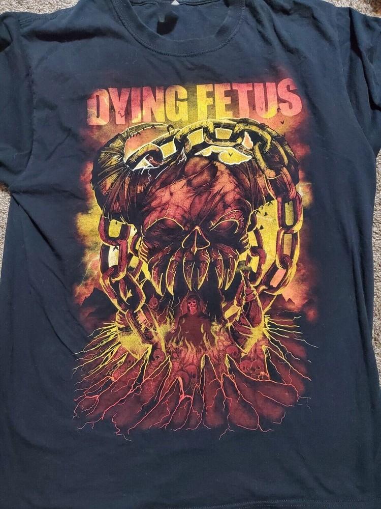Редкий! Хлопковая футболка группы Dying Fetus Унисекс Концертная S - 5XL CR180 Унисекс Футболка S