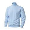 Knitwear Daily Outdoor Casual Solid Color Fashion Jacquard High-Neck Warm Sweater for Men