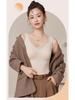 Seamless Mulberry Silk Lace Back Slim Fit Warm Vest