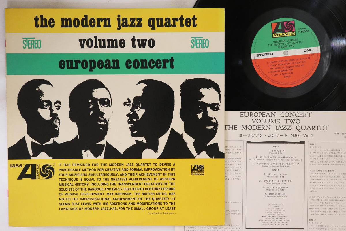 

LP Record MODERN JAZZ QUARTET European Concert Volume Two P6032A ATLANTIC 1971 Japan Jazz Used