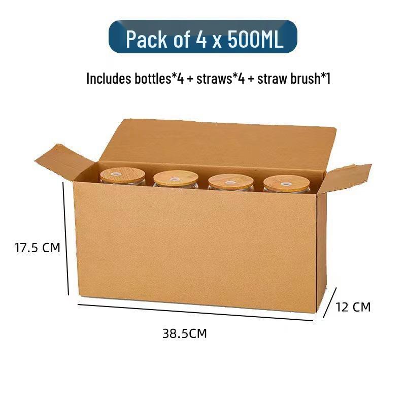 Durable and Heat-resistant Celeb-inspired Glass Cup with Lid and Straw, Perfect for Cold Drinks, Juice, and Beverages.