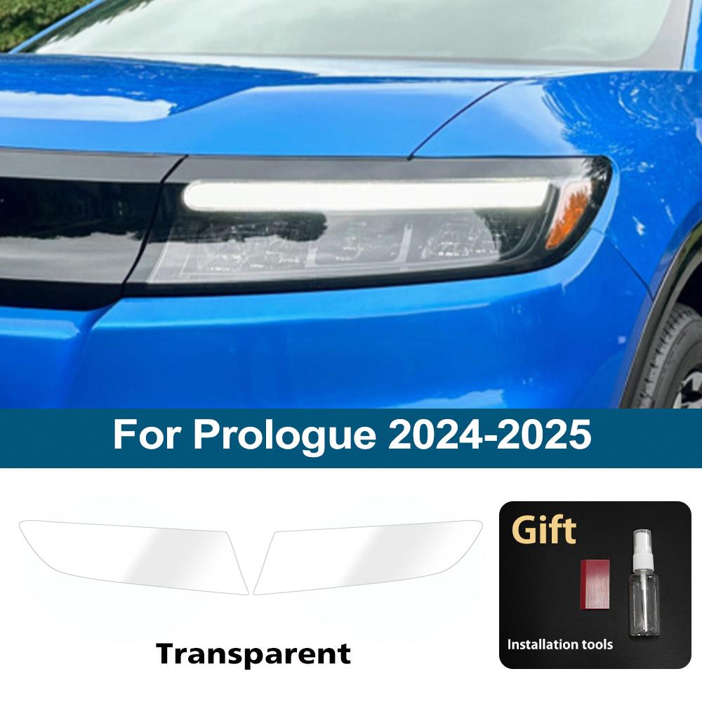 For Honda Prologue 2026-2026 Smoke Black Car Headlight Protective Film TPU PPF Vinyl Wrap Film Pre-cut Anti-Scratch Custom Fit