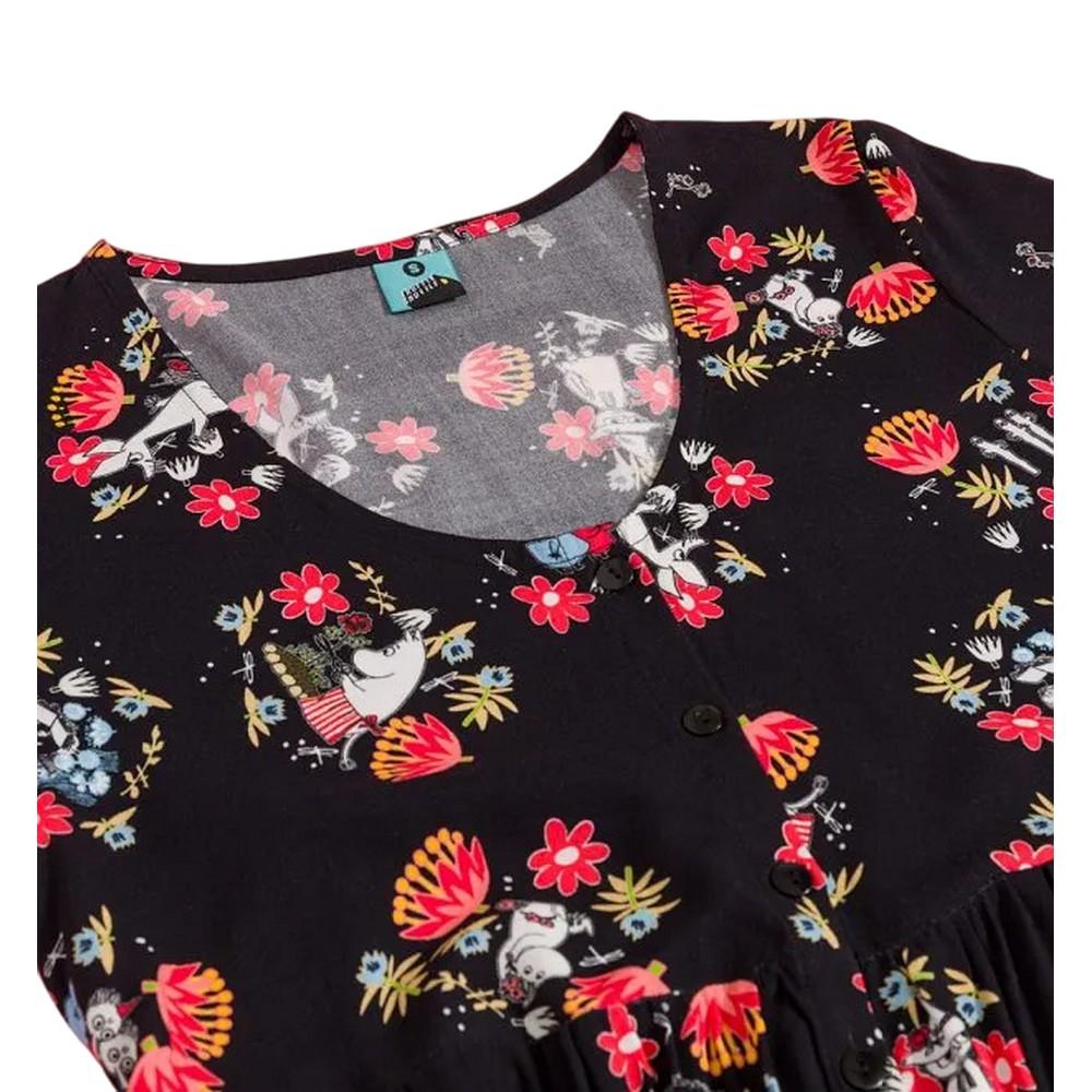 MOOMIN Womens/Ladies Floral All-Over Print Midi Dress