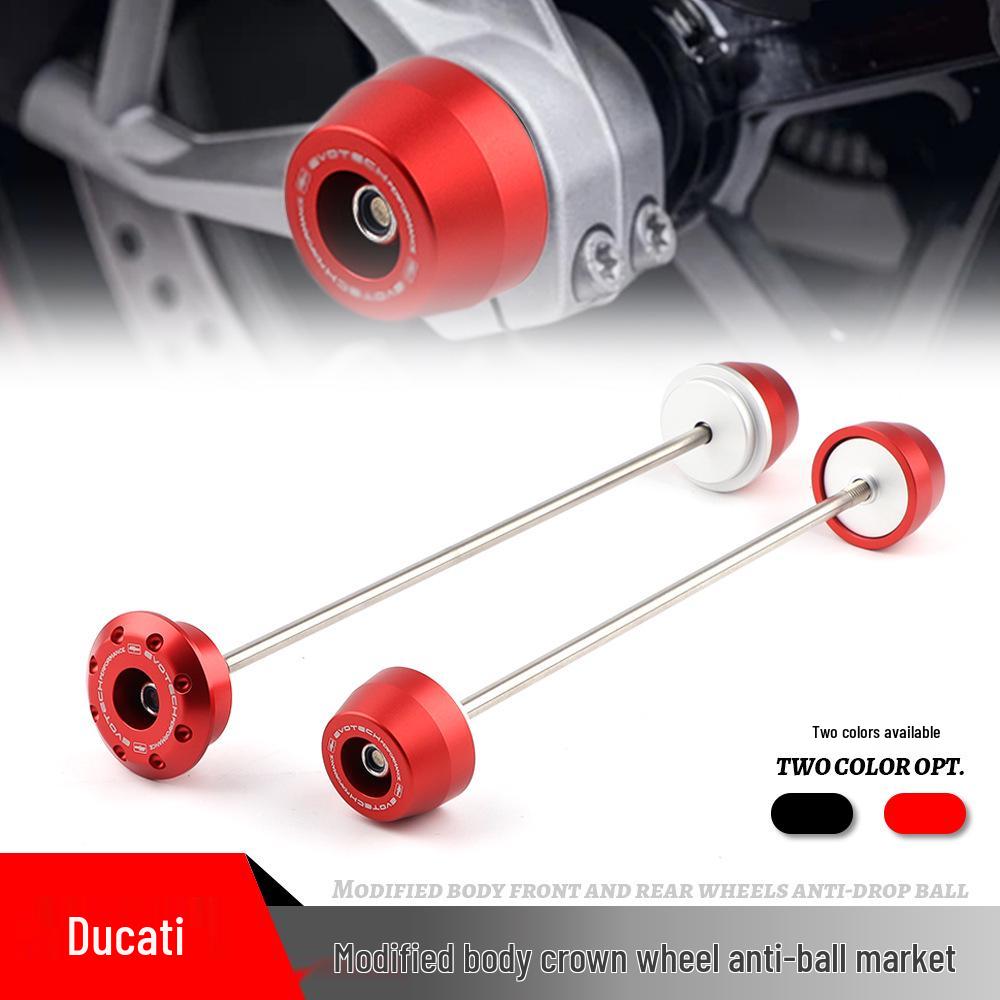 

Ducati Panigale V2/V4 Streetfighter V4S Front & Rear Wheel Anti-fall Protection Balls. EP logo, note