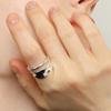 ozel Silver925 Cutout Wide Ring PS170R