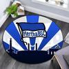 Hertha BSC Berlin Bedruckter Runder Teppich, Rutschfester Waschbarer Kreis-Teppich für Wohnzimmer Schlafzimmer Spielzimmer, Sportfan Deko, Urlaubs-Geburtstagsgeschenk