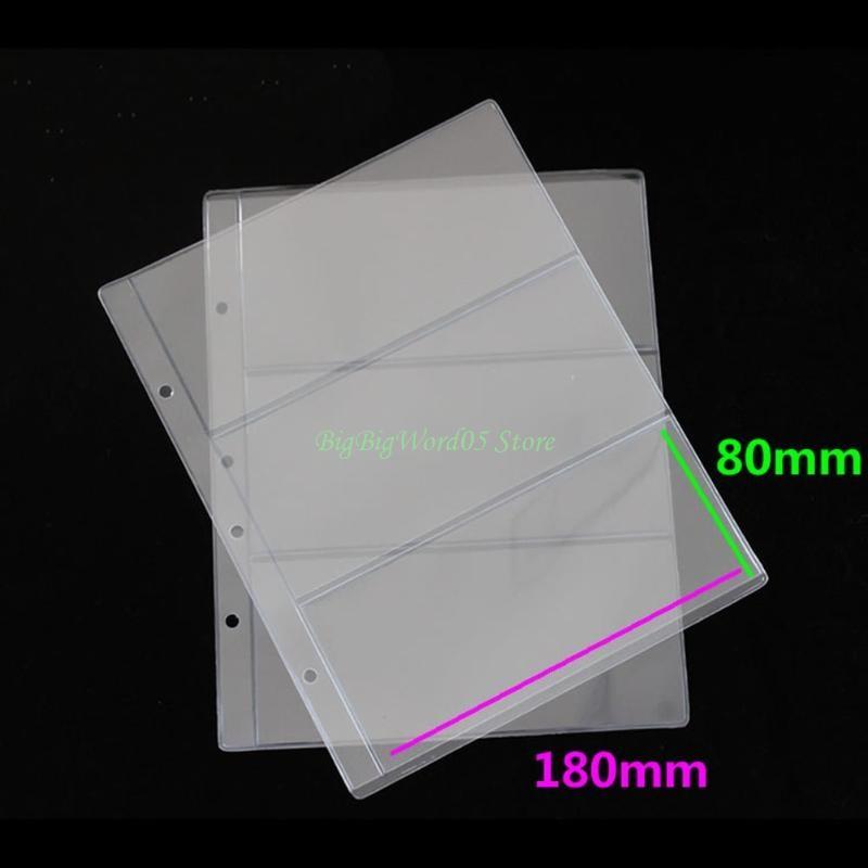 24TE Album Page Pocket Currency for Protect Bag Loose Money Banknote Album