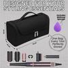 OCEANEVO Travel Pouch for Airwrap Styler WITH Makeup Sponge, Storage Organiser Bag for Airwrap Attachments with Hanging Hook (Bag Only) - 31 x 14 x