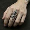 Finger Ring British Gothic-Style Skeleton Shape Finger Band Scratch Resistant Retro Ring Jewelry Gift