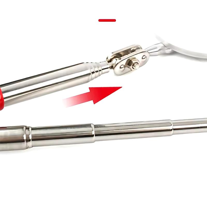 Square/Round 360 Degree Rotatable Angle Mirror Extendible Inspection Stainless Steel Mirror Automotive Repair Detection Tool