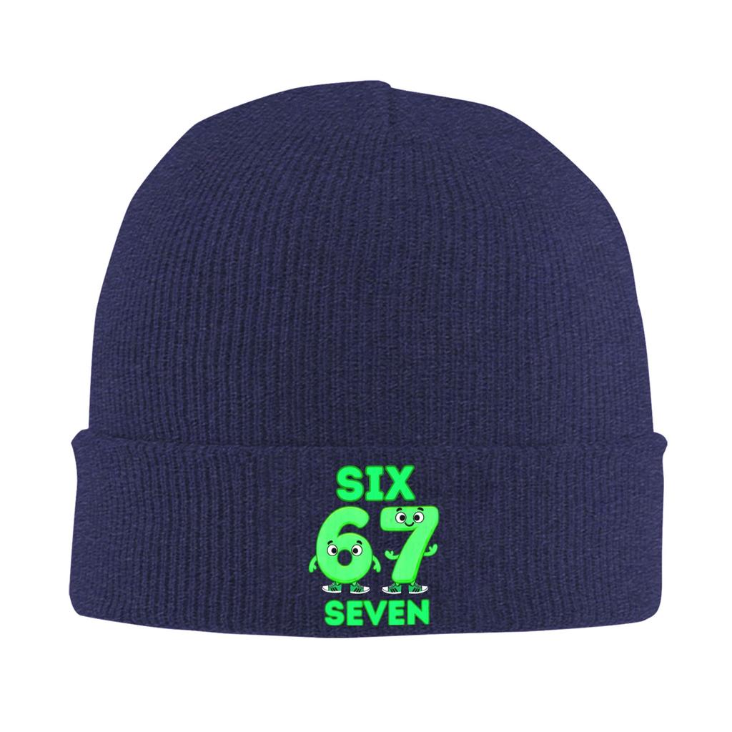 67 Six Seven 6-7 Funny Italian Brainrot Knit Hat Beanies Autumn Winter Hat Warm Unisex  Color  Cap Men Women Gifts,
