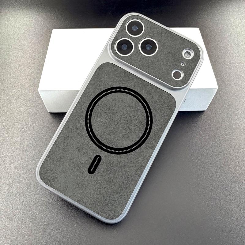 Luxury Retra Faux Leather Case For iPhone 17 16 15 14 13 Pro Max 17Pro 16Pro 15Pro 14Pro 13Pro for Magsafe Wireless Charge Cover