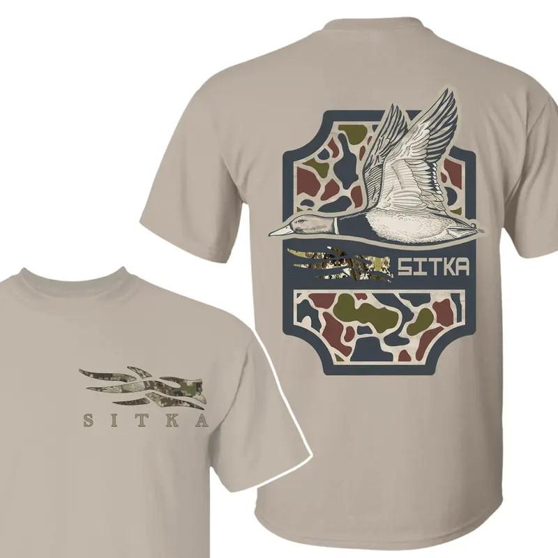 Stylish Sitka Duck Hunting T-Shirt for Men, Unisex Outdoor Wear, Comfortable and Unisex T-Shirt S