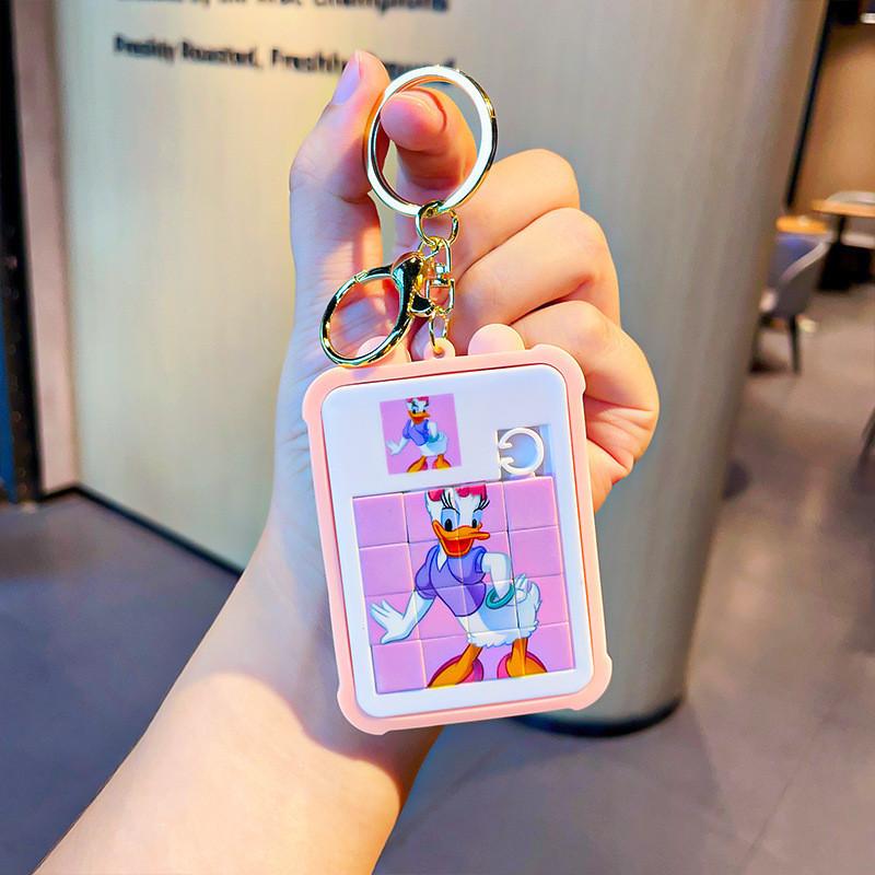 Adorable Cartoon Puzzle Keychain Perfect Stress Relief Gift For Students And Kids
