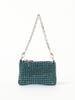 Pouch blicenscell special order bling mini bag for women SILVER ONE SIZE [Ray Beams]