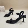 Fashion 2025 New Summer Women Sandals Sexy Open Toe Ankle Straps Party Shoes Heels Pumps Fashion Shoes Woman