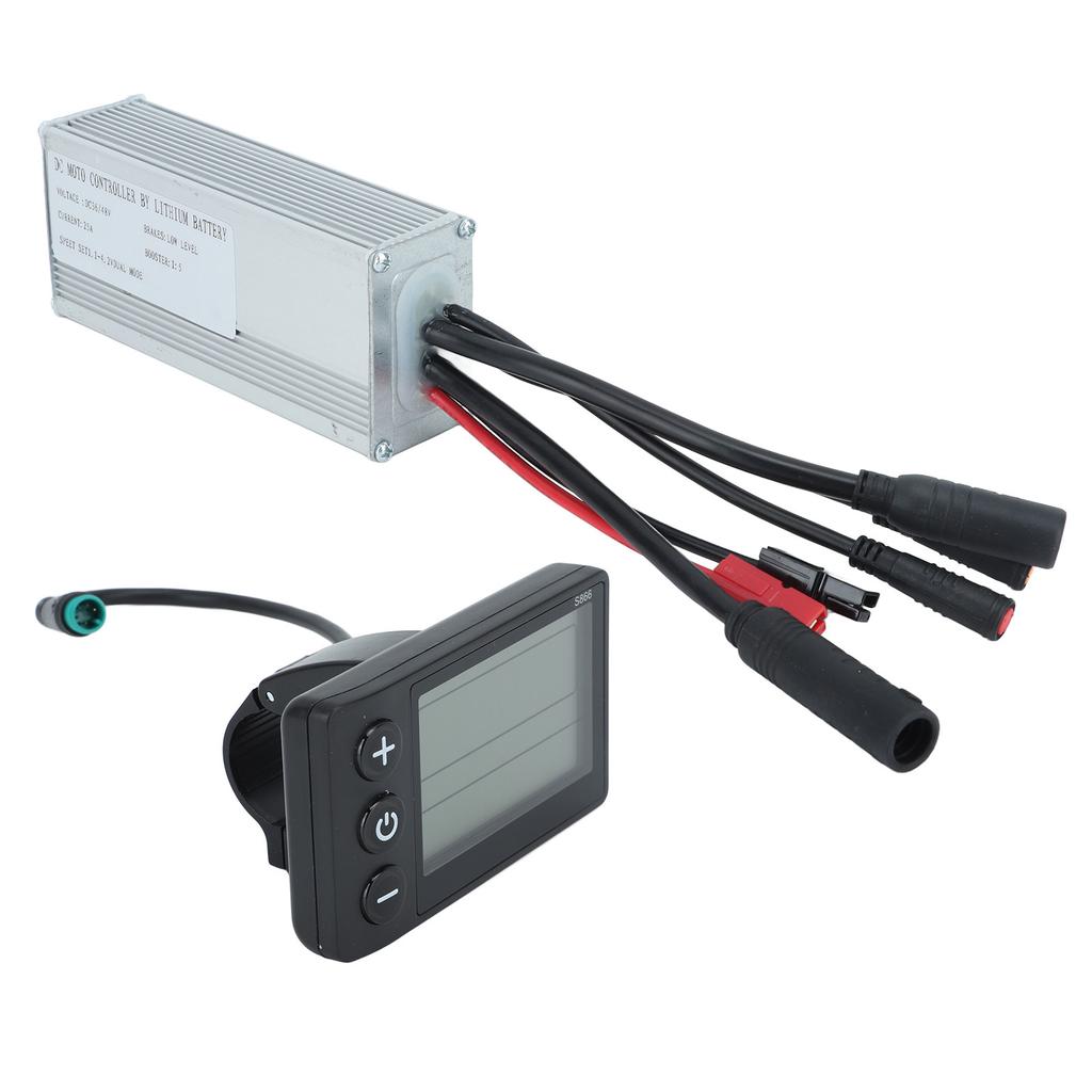 JN25A Motor Controller Set Light Weight Bike Controller S886 Display Panel Kit Multi Function Electric Bike Conversion