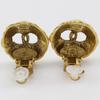 CHANEL COCO Mark Earring vintage Plated Gold 15.7g Women Used