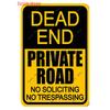 Vintage No Parking Metal Sign, Caution Metal Poster, Warning Slow Down Road Sign, Private Road, Home Decor, WY263