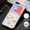 Colorful Bowknots Print Case For Samsung Galaxy Z Flip 8 7 6 5 Z Flip8 Flip7 Flip6 Hybrid 3in1 Plating Leather Skin Folding Phone Cover