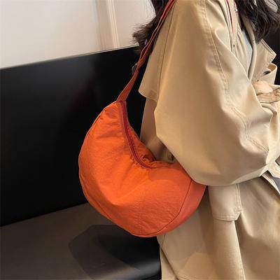 Women's Crossbody Bag Large Capacity Student Casual Shoulder Bag Sports Bag Spring and Summer New Japanese Dumpling Bag