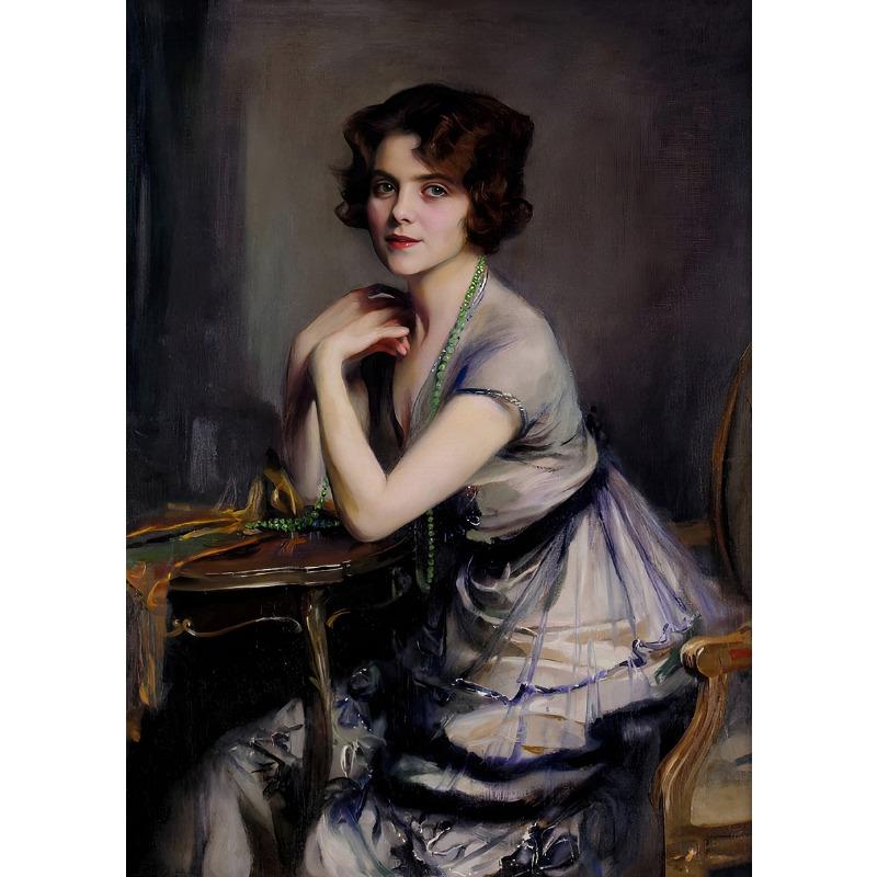 Portrait of Women In The Middle Ages Posters and Prints Artistic Art Canvas Painting Wall Art Pictures Home Bar Room Decoration