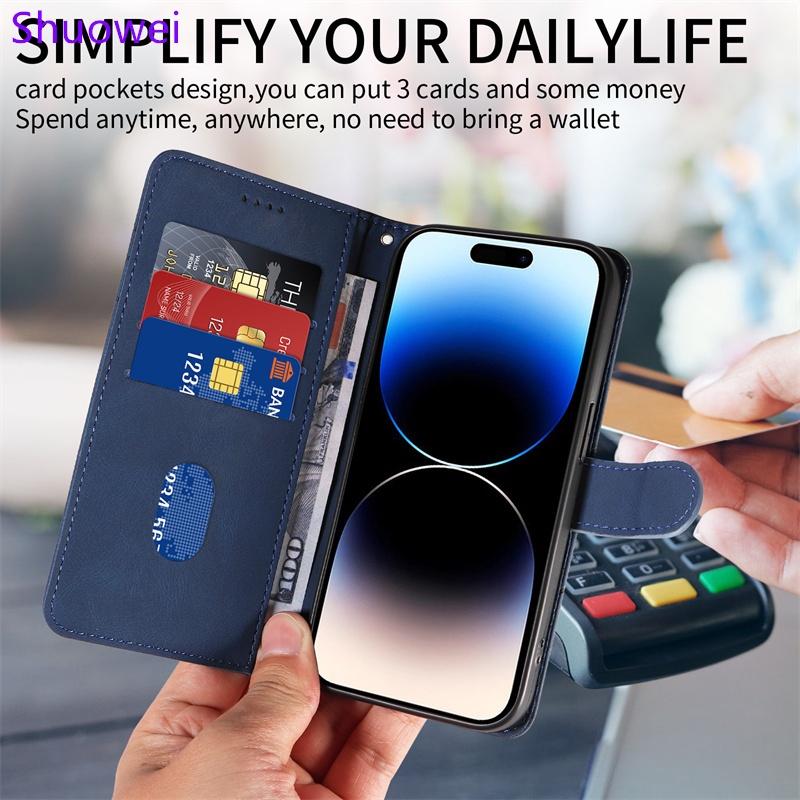 For Motorola Moto G04 G04S G14 G24 G32 G34 G45 G54 G55 G64 G84 G85 4G 5G Case Flip Leather Silicone Bumper Shockproof Cover Card Slot Holder Stand