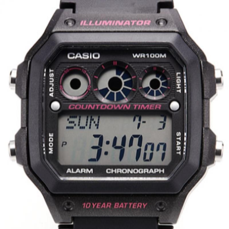 Casio Ae 1300wh 1a2vdf  Ae 1300wh 1a2  Digital Square SportS Soldier Men S Pu Watch