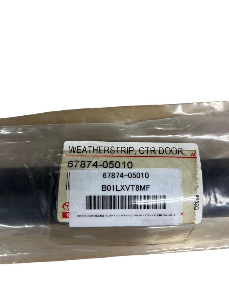 TOYOTA Genuine Parts Center Door Weather Strip UPR Avensis Part Number NO.2 67874-05010