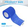 PATIKIL X Elastic Bandage Stretchable for Athletic Sports Wrist Ankle Blue 2" 177" Self-Adhesive Bandages, 12-Piece Self-Breathing Self-Adhesive Tape,