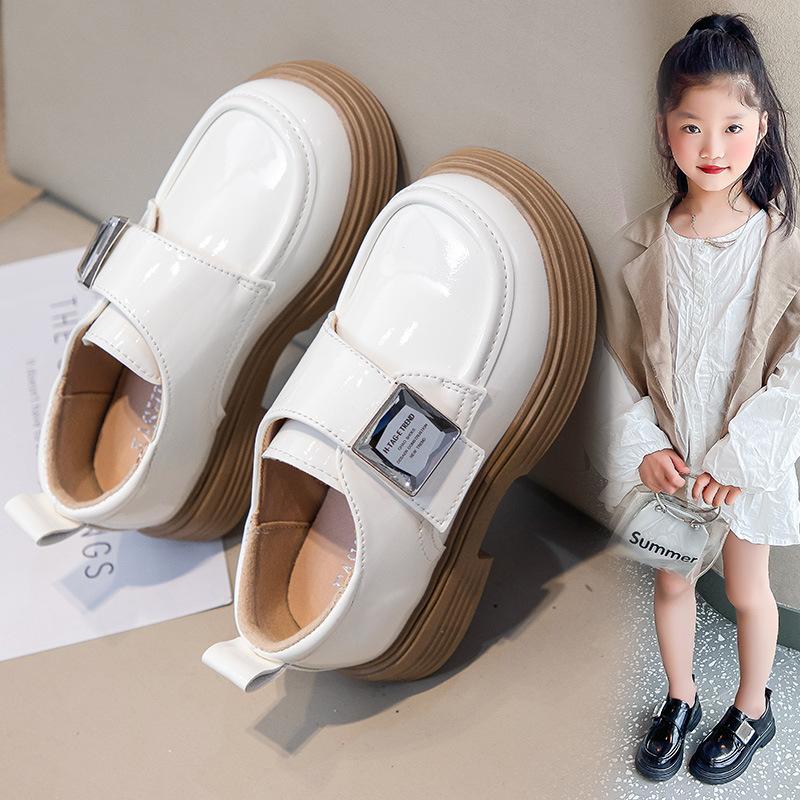New Spring and Autumn Girls' College Style Retro Princess Shoes Children's Versatile Trendy Comfortable Soft-soled Leather Shoes