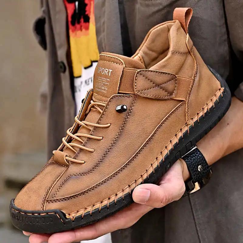 Fashion Without Heels Rubber Sole Boots For The Festival Best Men's Shoes Brands Men Shoes Bot Sneakers Sports Sneakeres Tenise