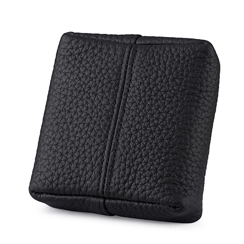 Retro Cowhide Women's Mini Coin, Jewelry & Makeup Storage Bag