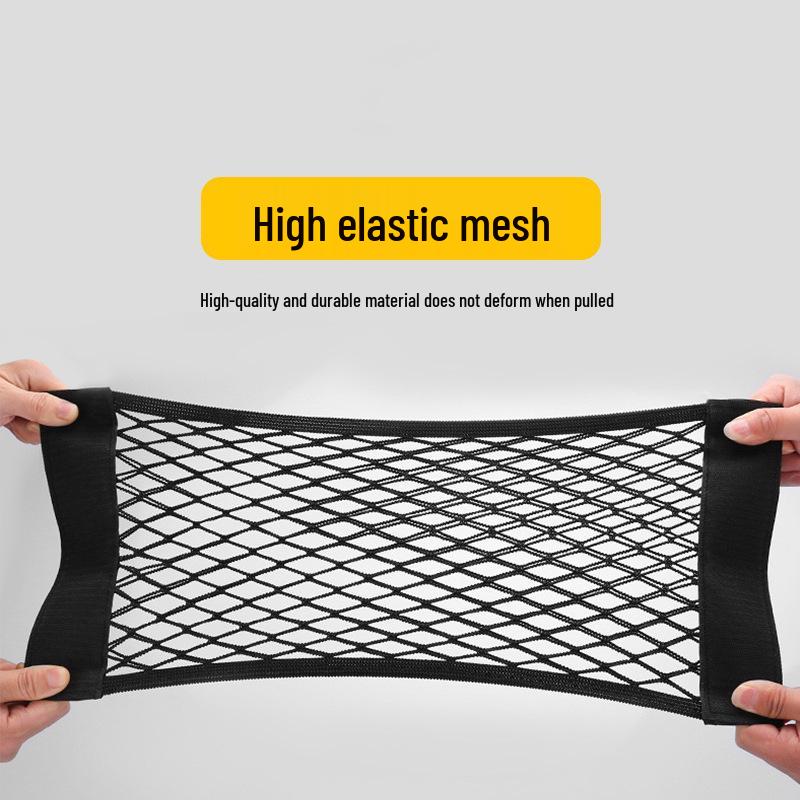 Car Trunk Storage Mesh Pocket & Fire Extinguisher Holder Organizer
