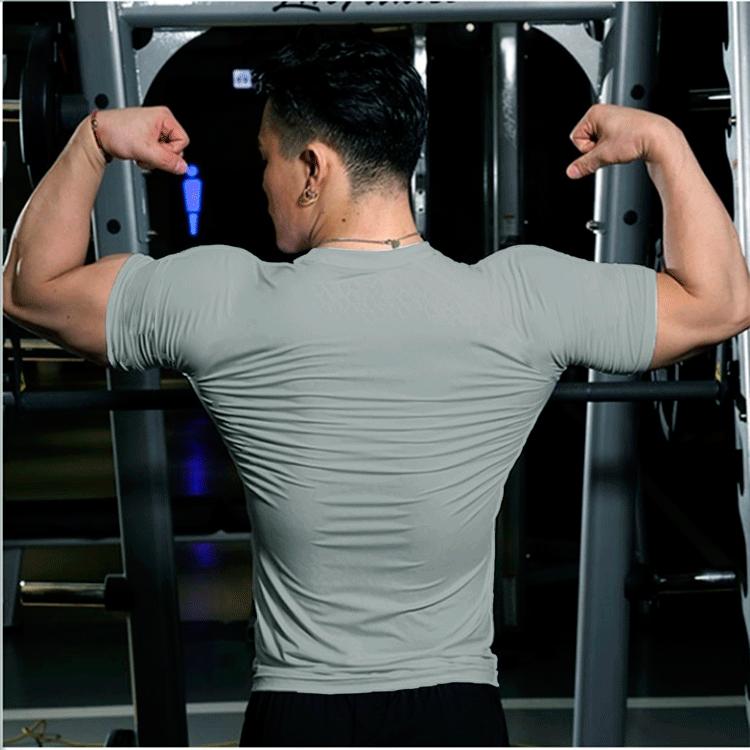 Jarní a letní módní pánské jednobarevné ležérní tričko s krátkým rukávem Pánské Pánské