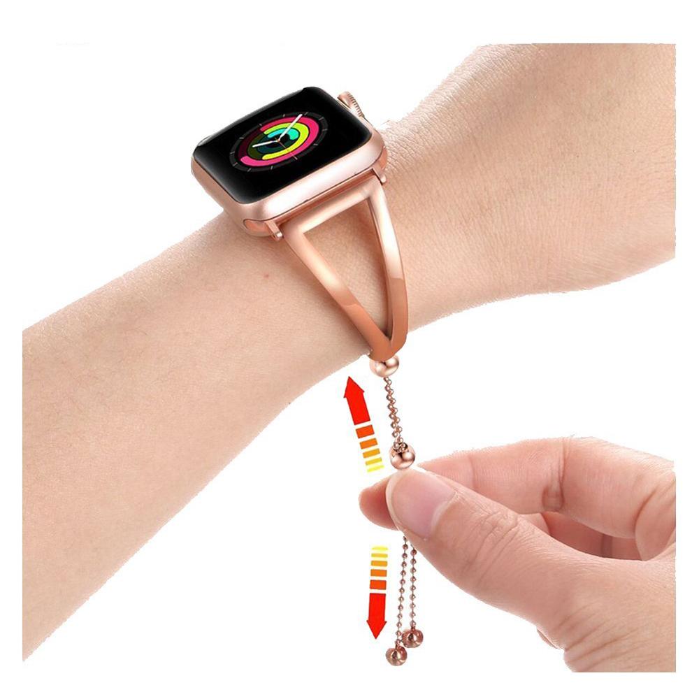 Strap for Apple Watch Band 40mm/44mm Iwatch Band 38mm 42mm Stainless Steel Watchband Belt Bracelet Apple Watch Series 3 4 5 Se 6