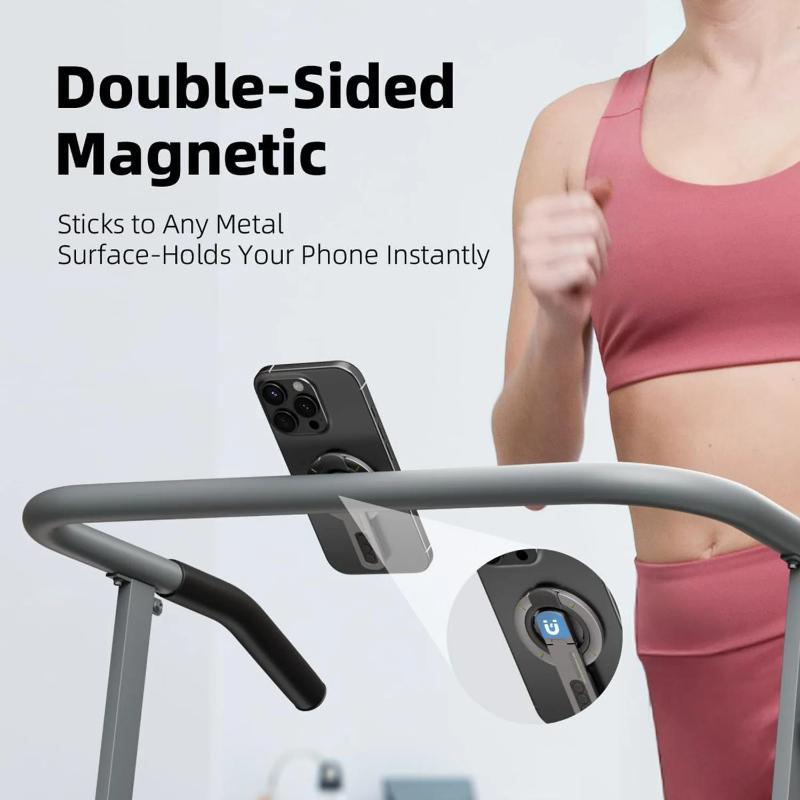 Dual Magnetic Phone Ring Holder, Dual-Sided Magnet Cell Phone Grip For Desk Stand Adjustable Finger Ring Kickstand Magnet Phone