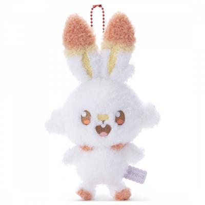 Pokemon Poke Peace Plush With Ball Chain Scorbunny