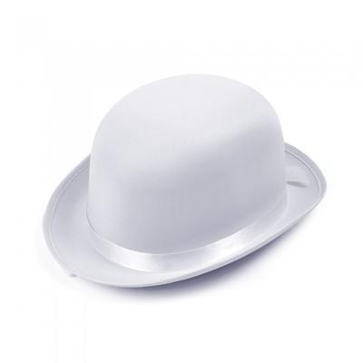 Bristol Novelty Unisex Adults White Bowler Hat