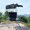 A1R Portable Outdoor Folding Chair with Sunshade - Perfect for Beach, Fishing, and Leisure Activities