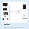 2 In 1 Dual Stream Bluetooth 5.3 Audio Transmitter Receiver 3.5MM AUX Stereo Wireless Adapter With Mic For Car Airplane TV PC