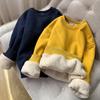 Sweatshirt for Women Cotton Oversize Hooded Fleece Thickened Loose Half-high Neck Casual Pullover Long Sleeve Winter Sweatshirt Top