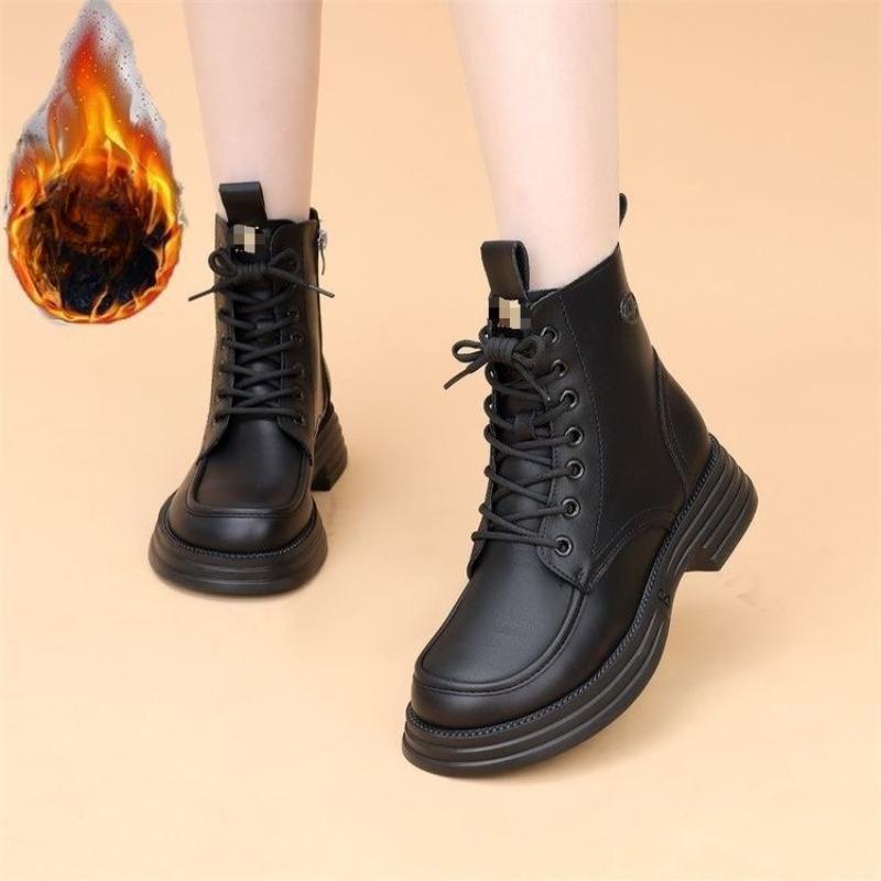 Anti-slip Boots for Women - New Style for Autumn and Winter. Flat Bottom, Padded Interior, Soft Sole, Single Shoe.