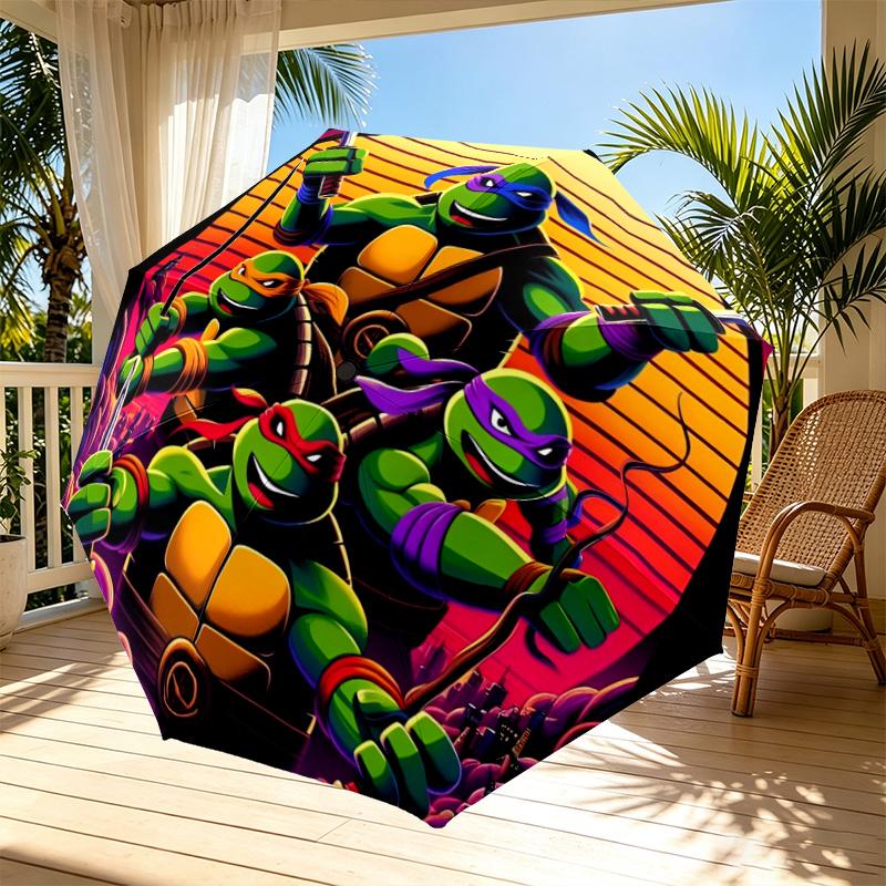 Gamer Print Automatic Open Close Umbrella, Portable Foldable Umbrella, for Outdoor Commute Camping Trip, Ideal Birthday Gift
