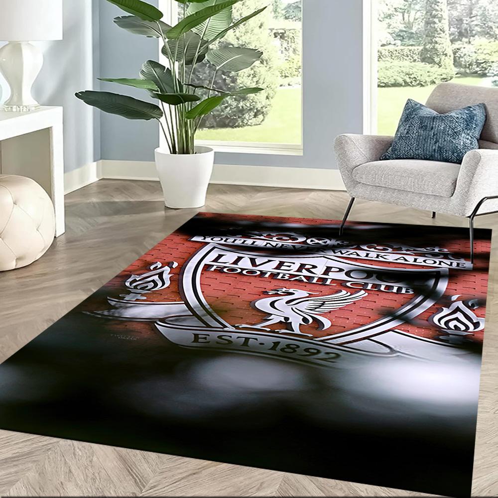 Liverpool Football Club Area Rug Suitable For Living Rooms Balcony Decorate Room Dormitory Antislip Rug Decorate Offices Gift For Festivals