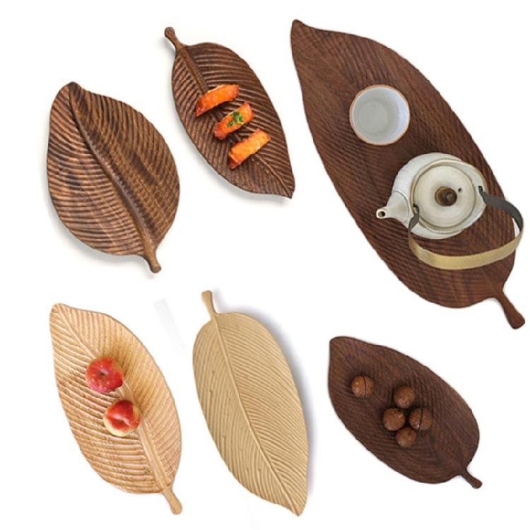 Classic Wood Plate for Dishes Snack Dessert Serving Tray Charcuterie Boards